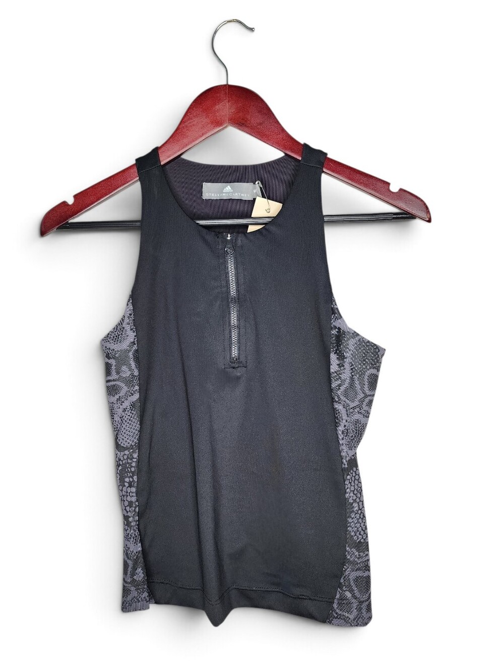 Adidas by Stella McCartney Climacool Run Half Zip Tank Top in Black Size S